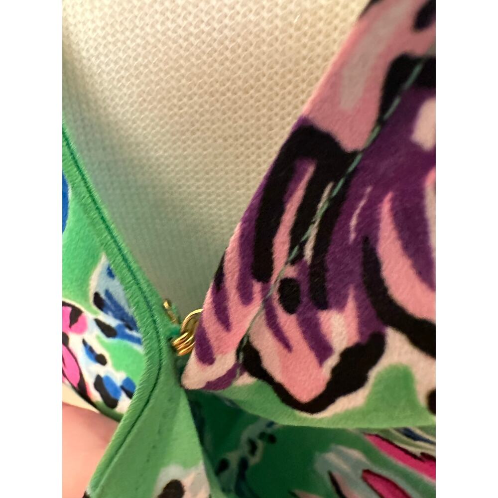 NWT Lilly Pulitzer Cristiana  Midi Dress Gecko Green Brewster Blooms Sz 2 - Picture 3 of 7